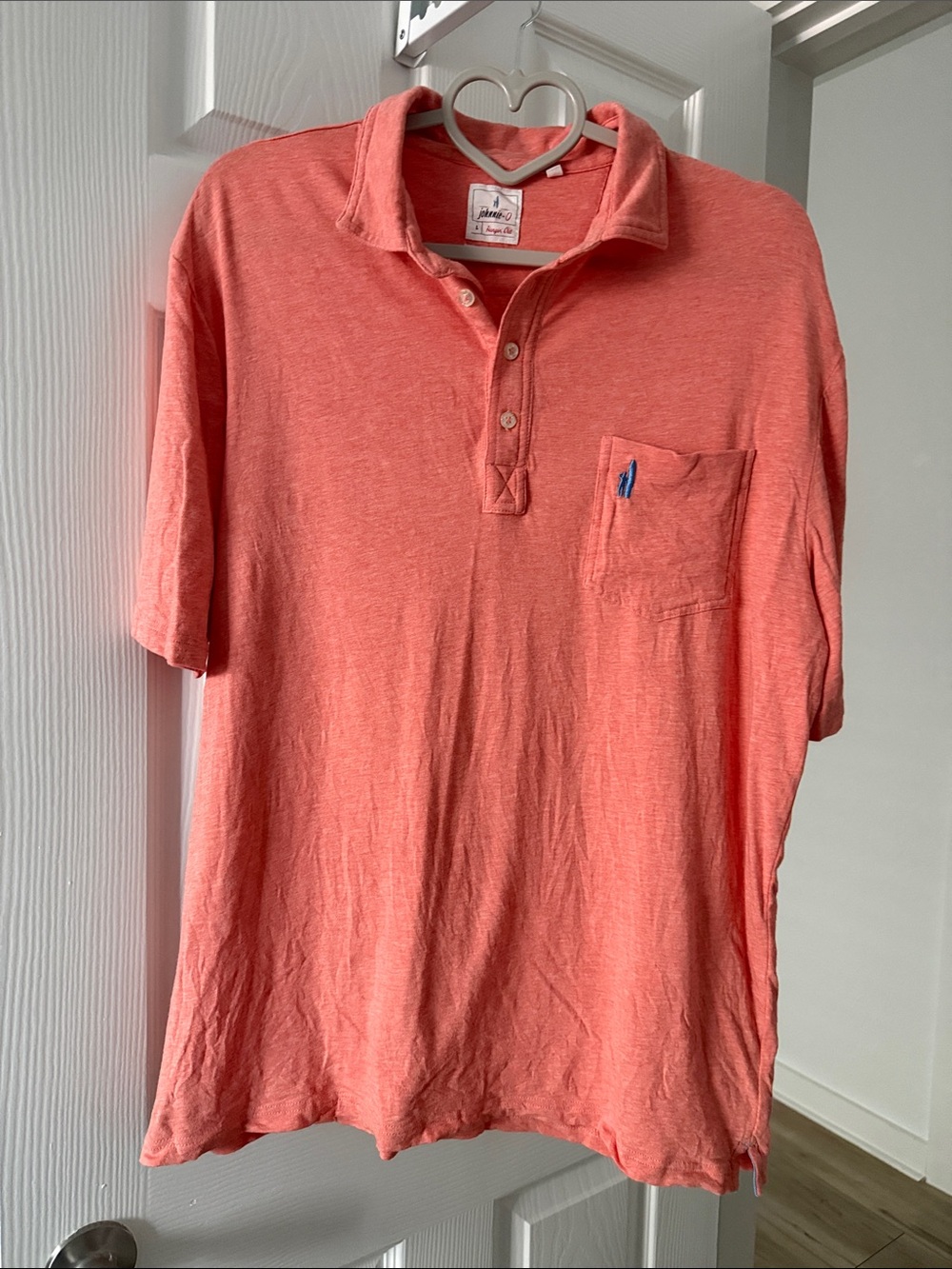 Johnnie O Coral Short Sleeve Polo with Pocket